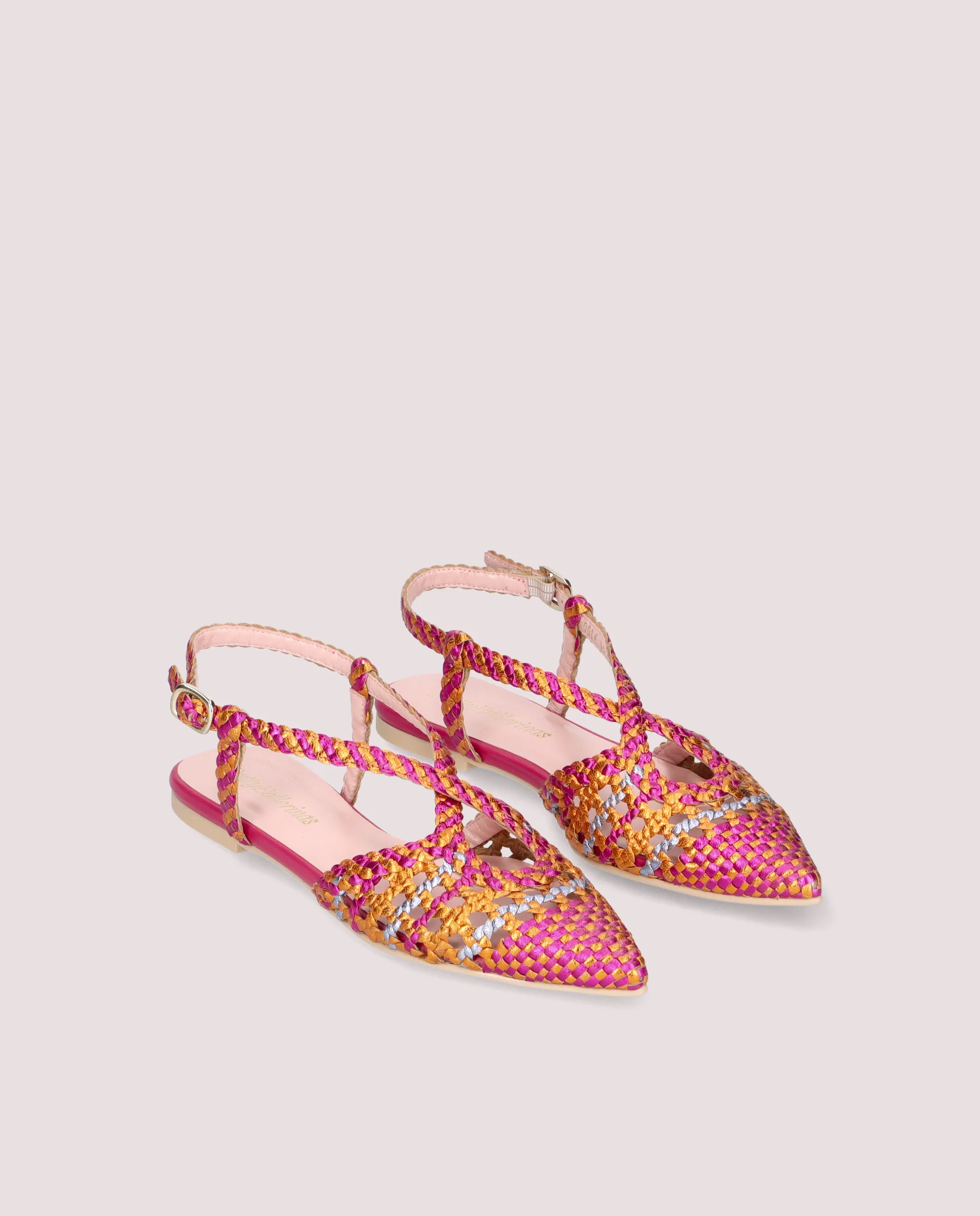 Bailarinas Ella Multicolores Pieles metalizadas